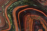 Thin, Polished Tiger Iron Stromatolite - ( Billion Years) #92984-1
